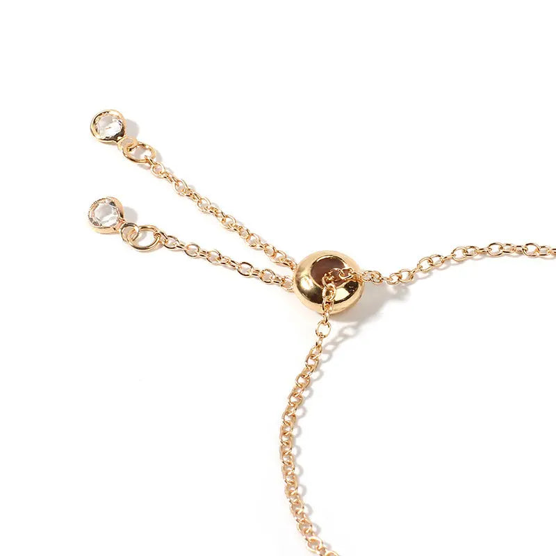 Instagram European and American Rainbow Bracelet Necklace, Women's Diamond Jewelry Set, Exquisite Neckchain, Retro Choker Collar Chain AQP-STORE