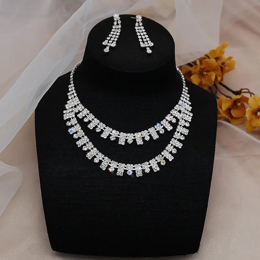 Material: Rhinestones Rhinestones Women's jewelry, suitable for holiday gifts, travel souvenirs AQP-STORE