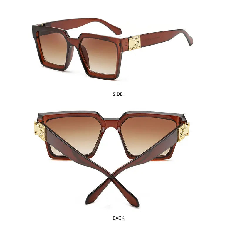 2024 New European and American Personalized Sunglasses Diamond-encrusted Sunglasses Fashionable Trendy Sunglasses Wholesale W23 AQP-STORE