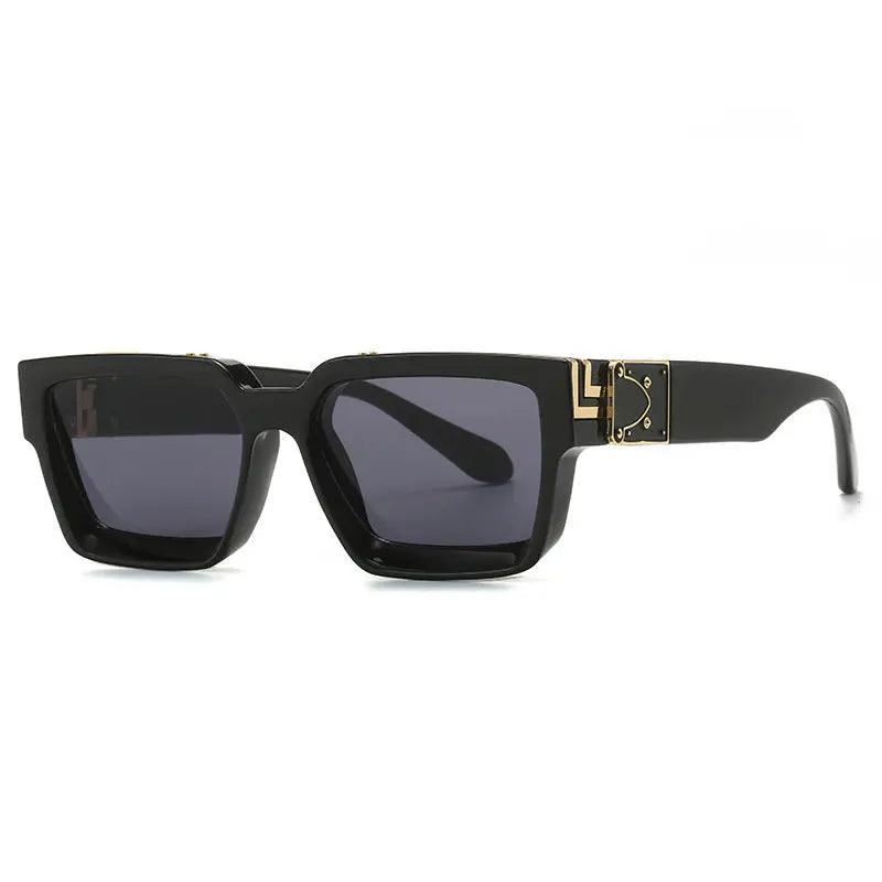 Millionaire square frame sunglasses 86367 European and American color men's and women's sunglasses cross-border modern fashion sunglasses AQP-STORE