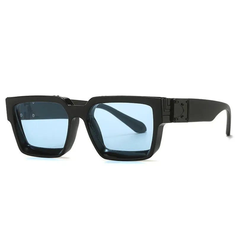 Millionaire square frame sunglasses 86367 European and American color men's and women's sunglasses cross-border modern fashion sunglasses AQP-STORE