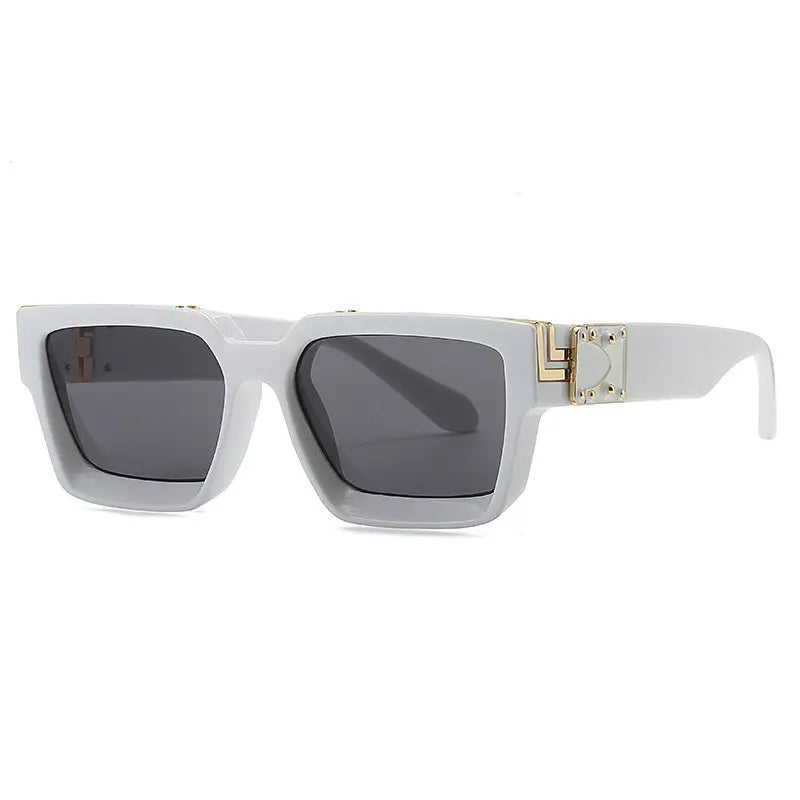 Millionaire square frame sunglasses 86367 European and American color men's and women's sunglasses cross-border modern fashion sunglasses AQP-STORE