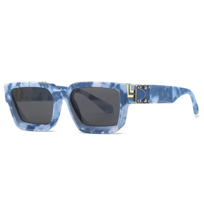 Millionaire square frame sunglasses 86367 European and American color men's and women's sunglasses cross-border modern fashion sunglasses AQP-STORE