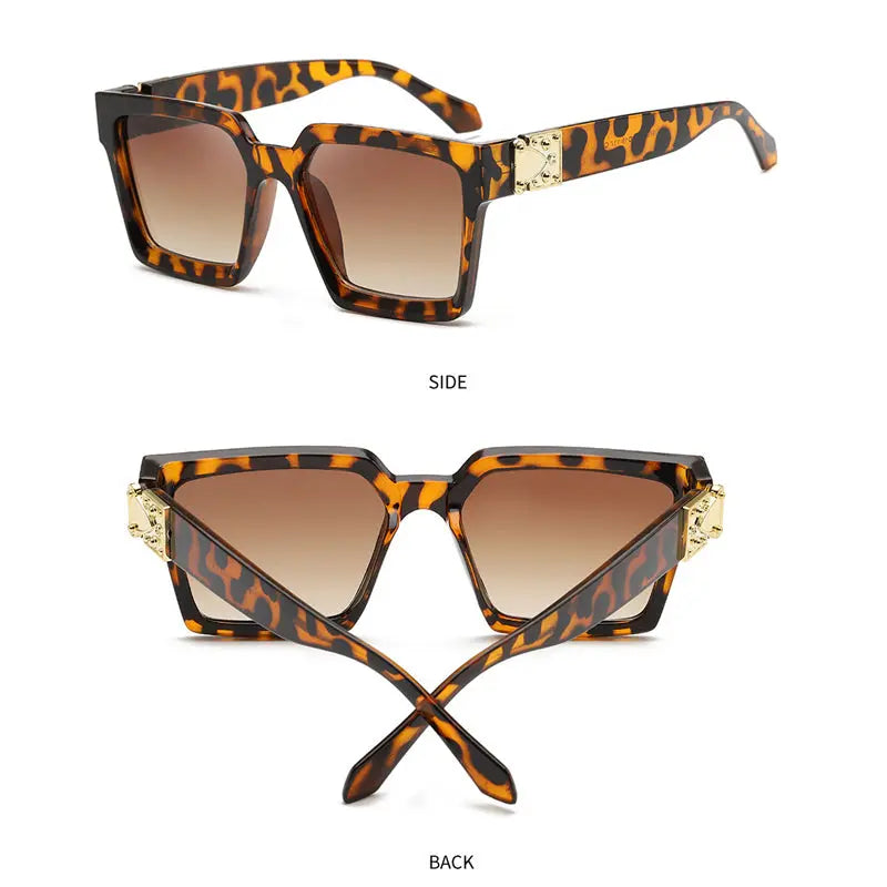 2024 New European and American Personalized Sunglasses Diamond-encrusted Sunglasses Fashionable Trendy Sunglasses Wholesale W23 AQP-STORE